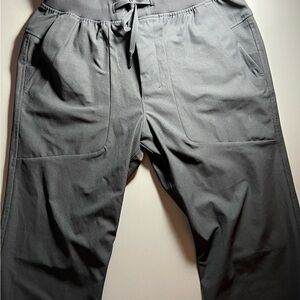 Men's Lululemon City Sweat Black ABC 30Joggers, size S, vibrant black color.